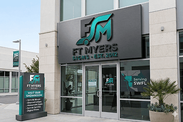 Custom business signage installation in Fort Myers Florida
