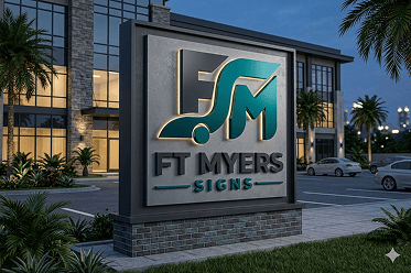Outdoor business signs in Fort Myers FL storefront signage